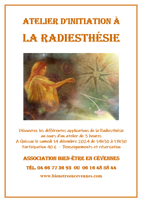 Affiche radiesthesie decembre 2024