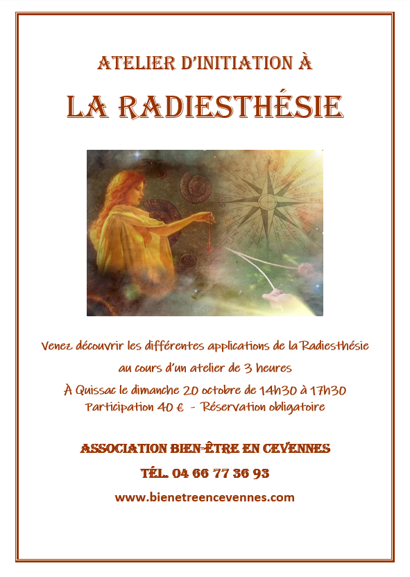 Affiche radiesthesie octobre 2024