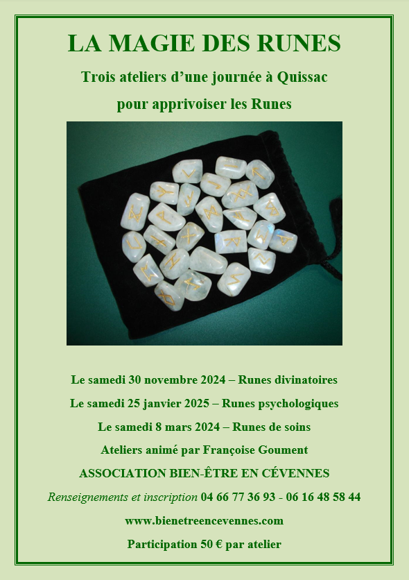 Affiche runes novembre janvier mars